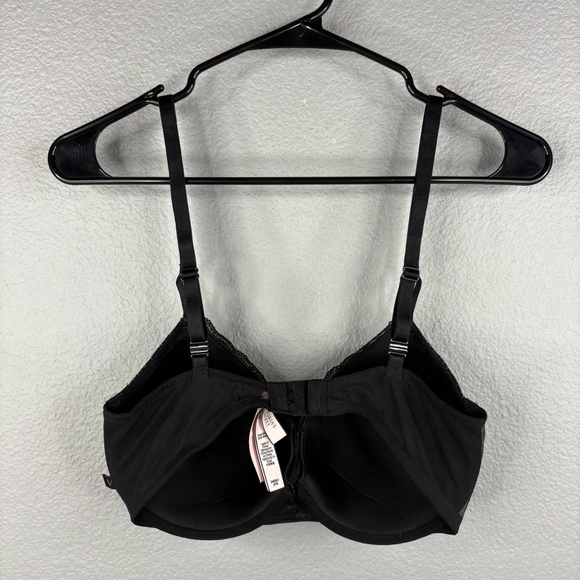 Victoria's Secret Lined Demi Bra Size 34DD - Black & Gold - Picture 5 of 8